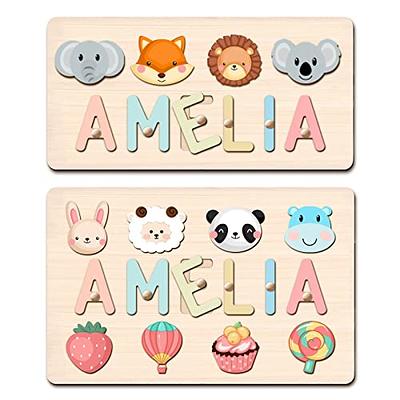  Woodemon Personalized Name Puzzle for Kids, Custom