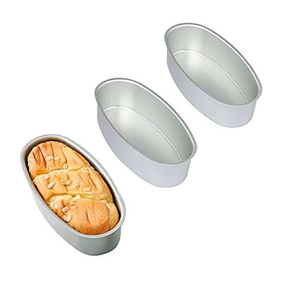 4 Pcs Molds Baking Non-stick Metal Cake Pan Pastry Oval DIY