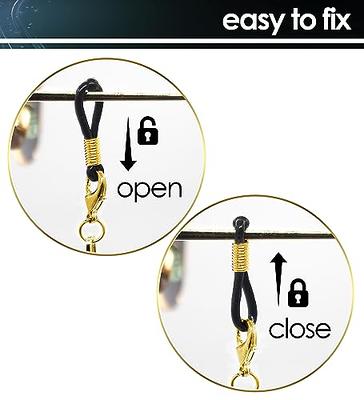 SIGONNA Eye Glass String Strap Holder - Adjustable Eyeglass Strap Holder -  Eyeglass Chain for Man Women - Eyeglass Holder Lanyar