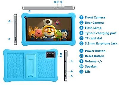 Kids Tablet 7 inch Android 11 Tablet for Kids(Ages 3-12), 3GB RAM 32GB ROM  128GB Expand,Google Certificated, Kids Software Pre-Installed, Bluetooth