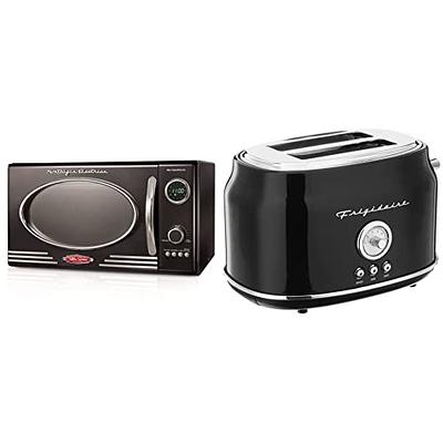 Frigidaire ETO102-BLACK Retro 2 Slice Toaster, Black