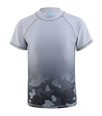 Zestonie Boys Short Sleeve Swim Shirt for Boys Rash Guard Shirts UPF 50+  Sun Protection Bathing Suits Gray Fade Size 8/6-8 Years - Yahoo Shopping