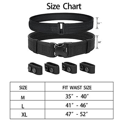 1 Pair Duty Belt Keeper Nylon Tactical Belt Keeper Loop Belt