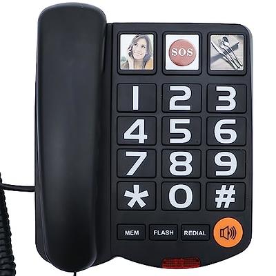 Extra Large Button Speakerphone, Telephones for Seniors. Elderly and those  w/ Limited Eyesight, Big Button Phone