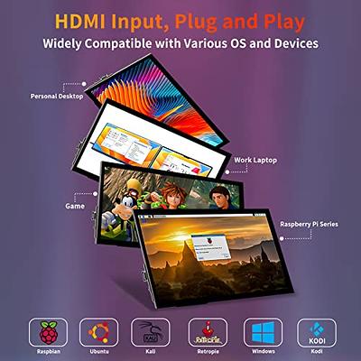 15.6inch FHD Monitor 1920*1080 HDR Portable Monitor Type-c USB-C Mini  HDMI-compatible Camera Respberry Pi IPS LED Screen