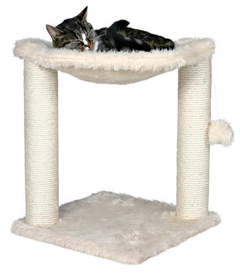 Pet Life 'Scrape-Away' Eco-Natural Sisal and Jute Hanging Carpet Cat Scratcher with Toy - Black