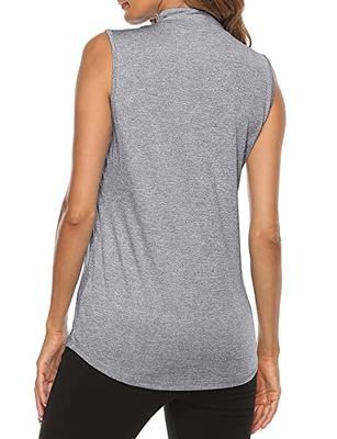 CRZ YOGA Butterluxe Womens Workout Racerback Tank Top High NeckSleeveless Top  XL