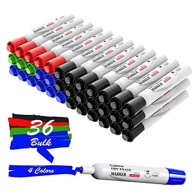 Comix Dry Erase Markers, Chisel Tip White Board Markers, 36 Count 12  Assorted Colors Low Odor Markers for Kids Teachers Office & School Supplies  - Yahoo Shopping