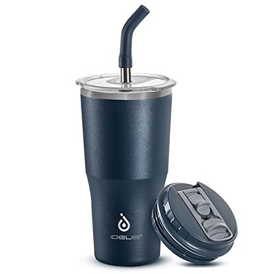 24oz. Double Wall Travel Tumbler with Lid & Straw