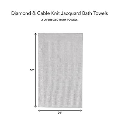 Texere 100% Organic Cotton Diamond Jacquard Towel Set