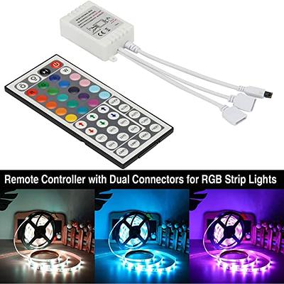 RGBZONE RGB LED Controller APP Music Sync and 40-Keys IR Remote Control for  5V/12V/24V 4 PIN SMD 5050 3528 RGB LED Strip Lights, Bluetooth Connection