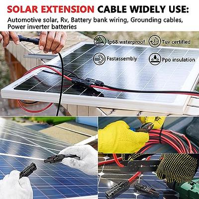  AAKL Solar Extension Cable 20Feet 10AWG (6mm²) Solar