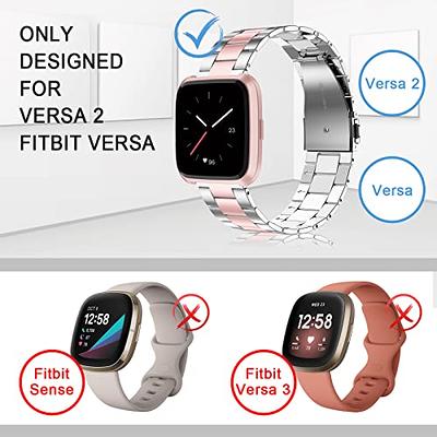 Wearlizer Fabric Bands Fitbit Versa 3/Fitbit Sense for Women Men,Soft