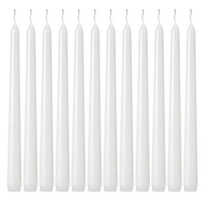 10 Inch Black Taper Candles Unscented Dripless