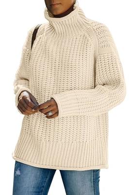 LILLUSORY Women's Turtleneck Oversized Sweaters 2023 Fall Long