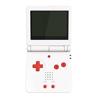 eXtremeRate White Custom Full Set Buttons for Gameboy Advance SP, Replacement A B L R Button Power on Off Volume Button D-pad Key for GBA SP Console 