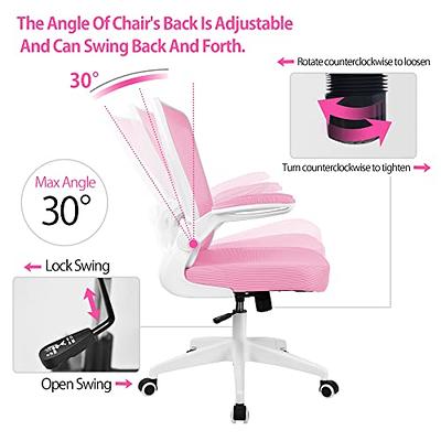 FelixKing Office Chair, Ergonomic Desk Chair with Adjustable Height and  Lumbar Support Swivel Lumbar Support Desk Computer Chair with Flip up  Armrests