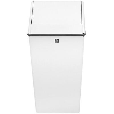 Witt Stainless Steel Square Swing Top Trash Can, 36 Gallon