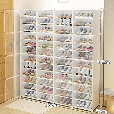 MAGINELS Portable Shoe Rack, 48 Pair DIY Shoe Storage Shelf