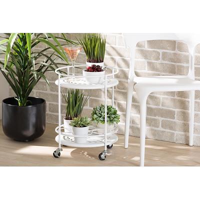 Baxton Studio Dallan Kitchen Cart Black Yahoo Shopping