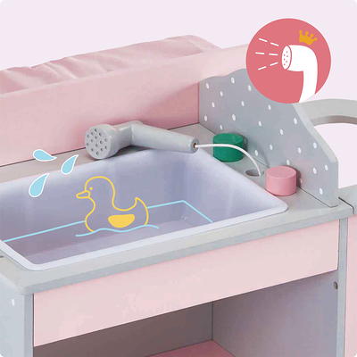 Olivia's Little World Baby Doll Changing Station With Storage, Dollhouses, Baby & Toys