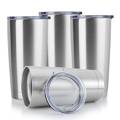 DOMICARE 20oz Stainless Steel Tumbler Bulk with Lid, Double Wall
