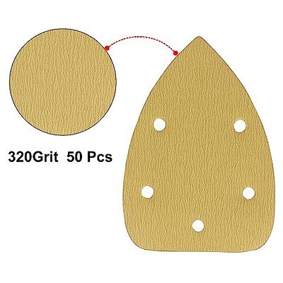 LotFancy Sanding Pads for Black and Decker Mouse Sanders, 50PCS 60 80 120  150 220 Grit Sandpaper Assortment - 12 Hole Hook and Loop Detail Palm  Sander