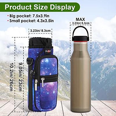 Wild Wolf Outfitters Water Bottle Holder for 32oz Bottles Black - Carry, Protect and Insulate Your Best Flask with This Military Grade Carrier w/ 2