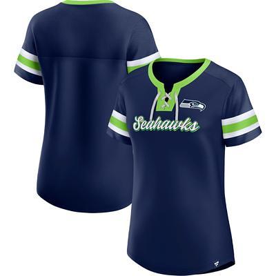 Nike Seattle Seahawks Women's College Navy Fashion 3/4-Sleeve Raglan T-Shirt