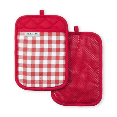 Pot Holder Set, 2 Piece Oversized Heat Resistant Quilted Cotton