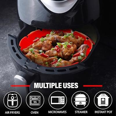 WaveLu Air Fryer Silicone Pot - [UPGRADED] Food Safe Air fryers