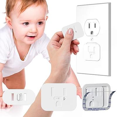 Wittle Self Closing Outlet Covers (6 pack) With Plug Protectors (12 pack)