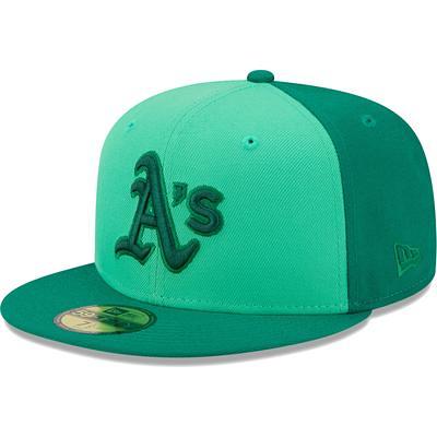 Oakland Athletics New Era Throwback Corduroy 59FIFTY Fitted Hat - Green