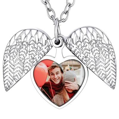 Personalized Angel Wing Necklace - Memorial Necklace - Miscarriage Nec –  CYDesignStudio