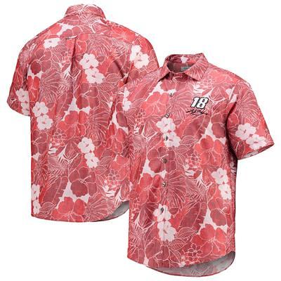 Men's San Francisco Giants Tommy Bahama Black Jungle Shade Silk Camp  Button-Up Shirt