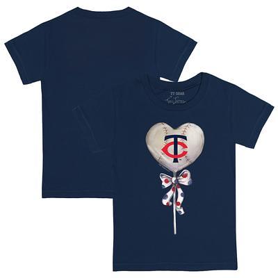 Women's Tiny Turnip Navy Detroit Tigers Baseball Tie T-Shirt Size: Small