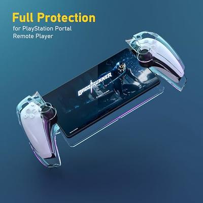 HSTOP Case for Playstation Portal, PS5 Portal Protective Case with  Ergonomic Grip & 6 Thumb Stick Caps for Playstation Portal Remote Player  (Clear)