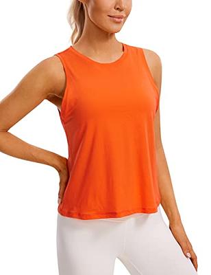 Sunzel Women's Seamless Crop Ribbed Tank Tops with Racerback No