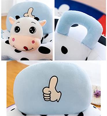 1pc Cute Cartoon Animal Plush Chair Back Cushion, Soft Waist