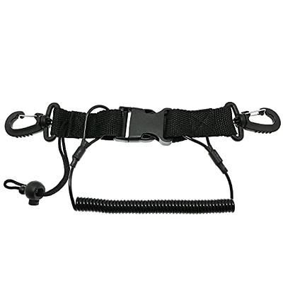 Scuba Diving Dive Black Lanyard Clip w/ Webbing Strap Quick Release Buckle  - scubachoice