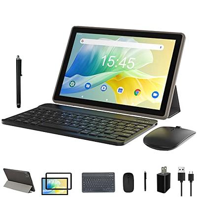 2 in 1 Tablet, 10 inch Android 11 Tablet with Keyboard 4GB+64GB+