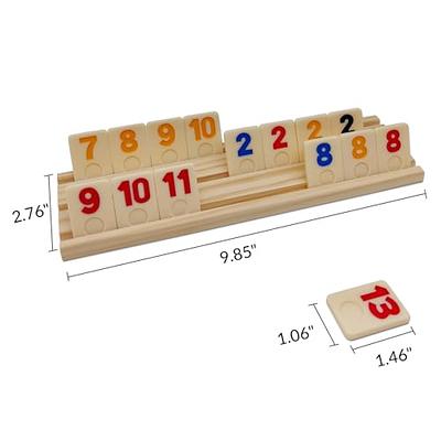 Rummy game set with wooden carry case