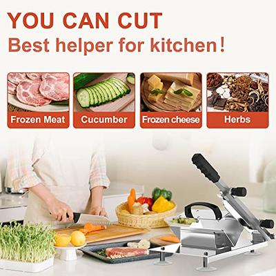 Dsyisvia Manual Frozen Meat Slicer，Stainless Steel Meat Cutter Machine，Food  Slicer for Home Cooking of Hot Pot - Yahoo Shopping