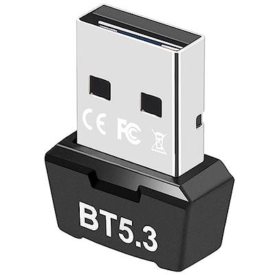 GAROGYI USB Bluetooth 5.3 Adapter for PC, Supports Windows 11/10