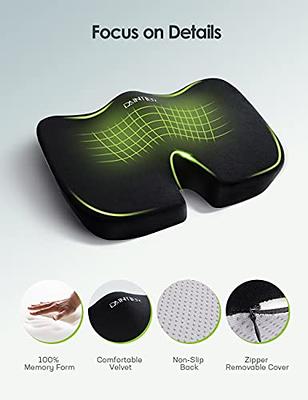 Thick Car Seat Cushion Pad Memory Foam Driver Seat Office Chair