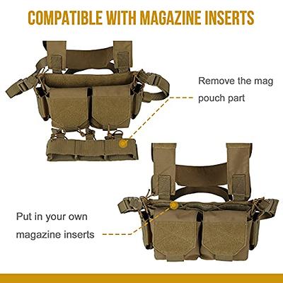 VISMIX Tactical Chest Rig, Adjustable&Detachable Molle Chest Rigs