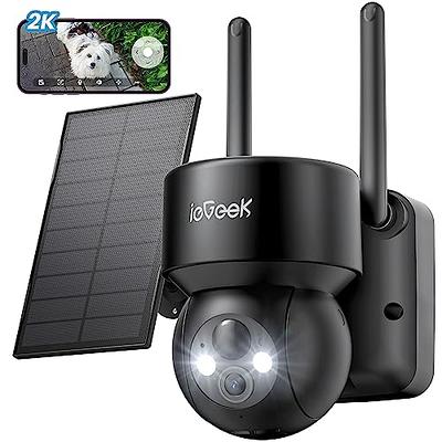 ieGeek 5MP 360° CCTV Wireless Outdoor PTZ WiFi Solar Battery Security  Camera