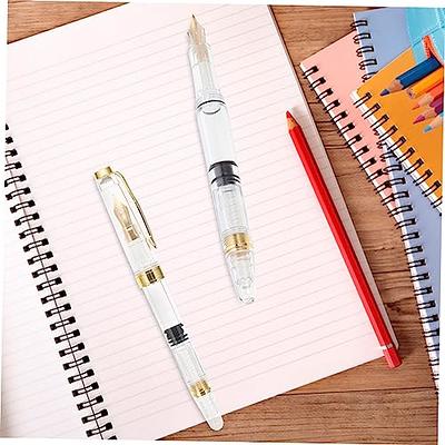 Ayiaren Wooden Best Fountain Pen Gift with Pen Case, 4 Black and 4 Blue  Ink, Wood Writing Fountain Pen for Writing Calligraphy Pens Nib Pen Fancy  Ink