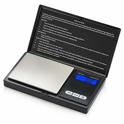 Weigh Gram Scale Digital Pocket Scale,100G by 0.01g,Digital Grams Scale, Food Scale, Jewelry Scale Black, Kitchen Scale (Top-100)