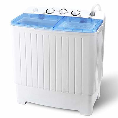 Atripark Portable Washing Machine, Atripark Compact 17.6lbs Twin Tub Mini  Washer and Spin Dryer Combo, Timer Control with Soaking Function Ideal for